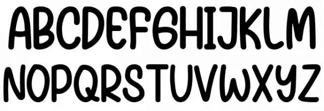 Sweet Mango Schriftart Groß