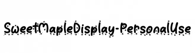 Sweet Maple Display - Personal Use  Frei Schriftart Herunterladen