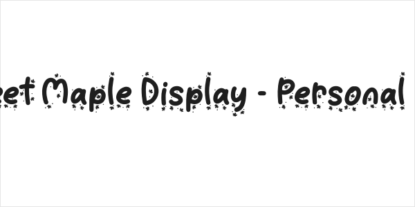 Sweet Maple Display - Personal Use Logo