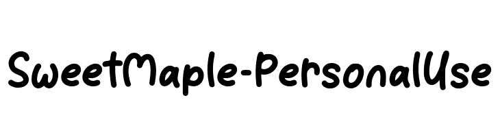 Sweet Maple - Personal Use Шрифта