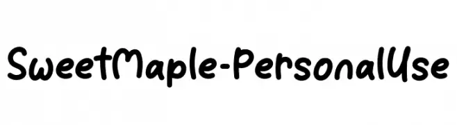 Sweet Maple - Personal Use  Frei Schriftart Herunterladen