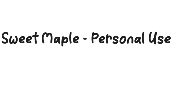 Sweet Maple - Personal Use Logo