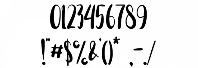 Sweet Marshmallow Font OTHER CHARS