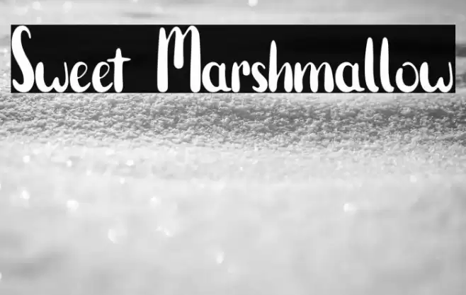 Sweet Marshmallow Font examples