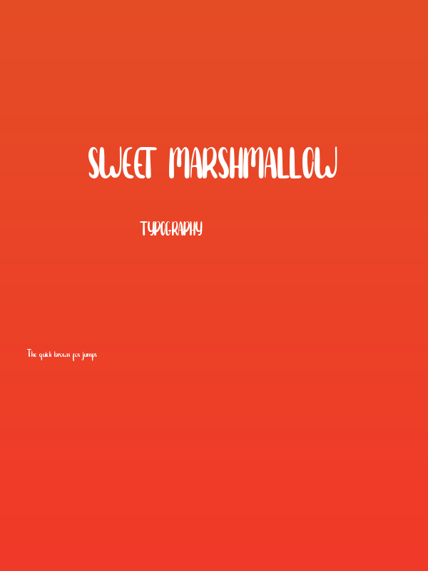 Sweet Marshmallow Poster