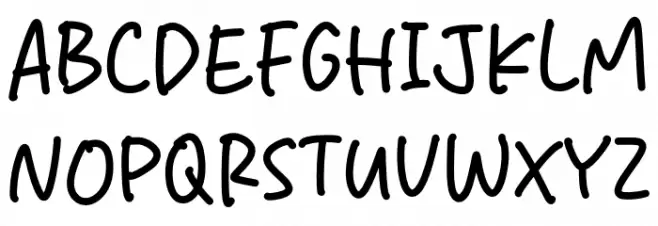 Sweet Melon फ़ॉन्ट अपरकेस