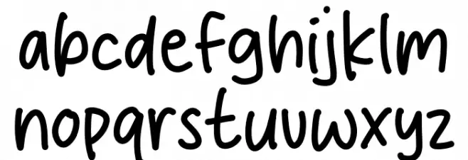 Sweet Melon फ़ॉन्ट लोअरकेस