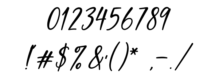 Sweet Meredith Font OTHER CHARS