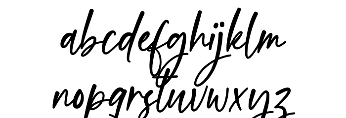Sweet Meredith Font LOWERCASE