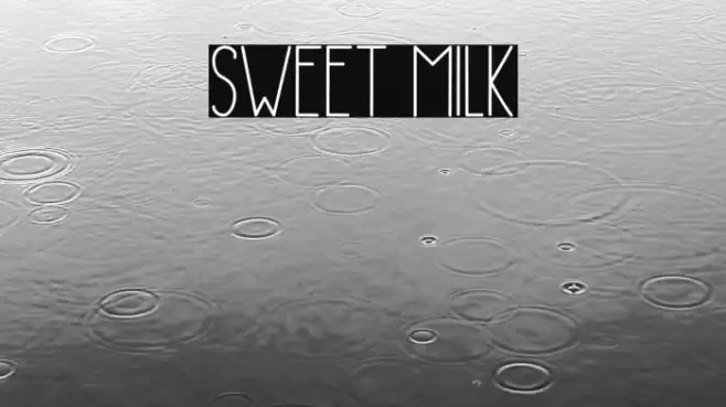 Sweet Milk Font examples