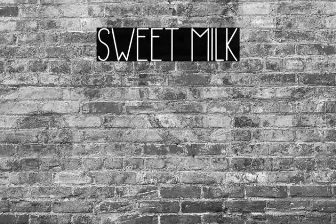Sweet Milk Font examples