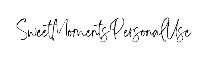 Sweet Moments Personal Use  नि: शुल्क फ़ॉन्ट्स डाउनलोड