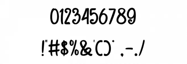 Sweet Montana Font OTHER CHARS