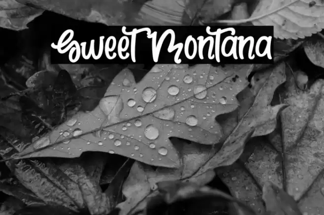 Sweet Montana Font examples