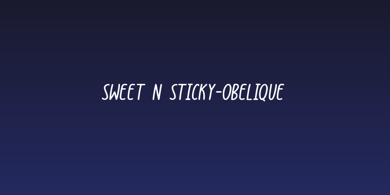 Sweet N Sticky-Obelique Social Header