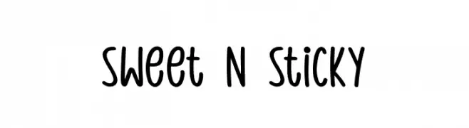 Sweet N Sticky  Fuentes Gratis Descargar