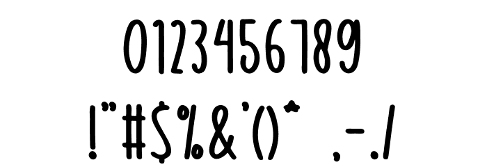 Sweet N Sticky Font OTHER CHARS