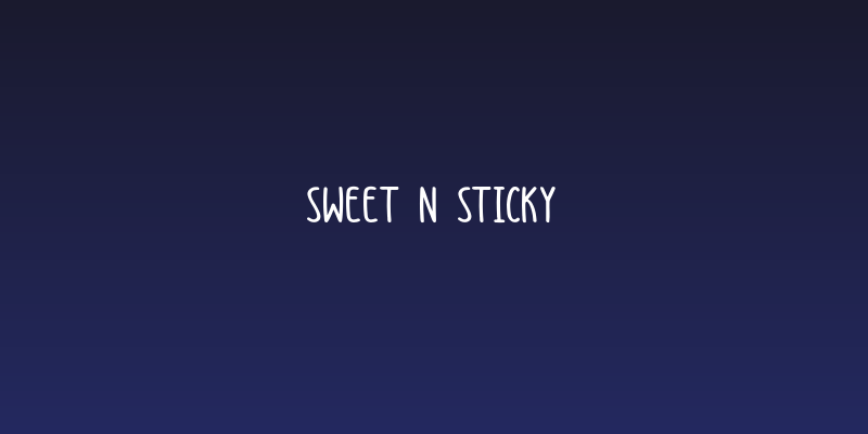 Sweet N Sticky Social Header