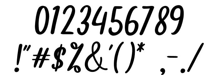 Sweet Nervous Font OTHER CHARS
