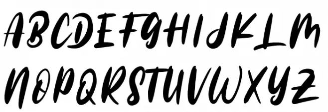 Sweet Nervous Font UPPERCASE