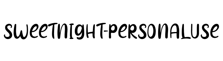 Sweet Night - Personal Use  font caratteri gratis