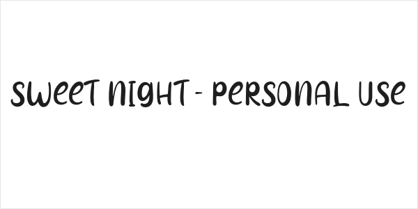Sweet Night - Personal Use Logo