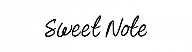 Sweet Note Font