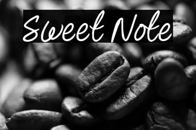 Sweet Note Font examples