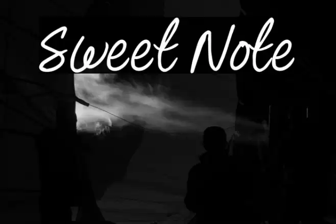 Sweet Note Font examples