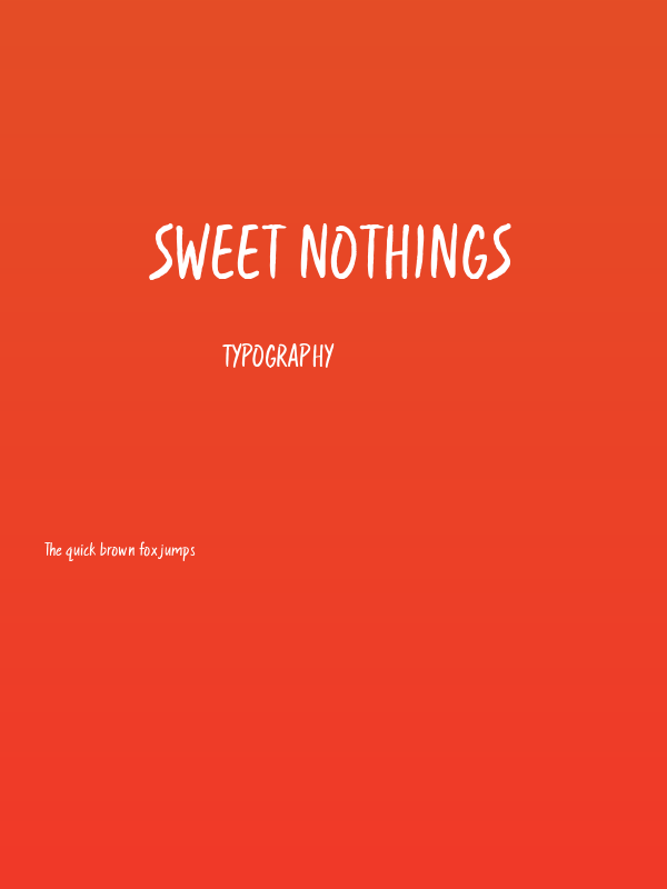 Sweet Nothings Poster