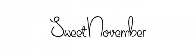 Sweet November  font caratteri gratis