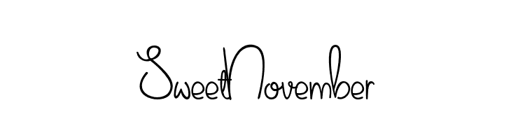 Sweet November  Free Fonts Download
