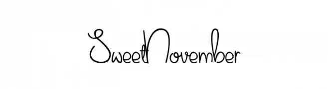 Sweet November  Descarca Fonturi Gratis