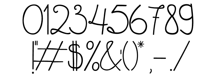 Sweet November Font OTHER CHARS