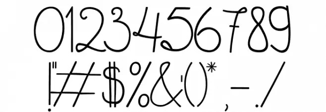 Sweet November Font OTHER CHARS