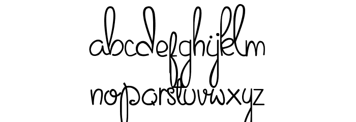 Sweet November Font LOWERCASE
