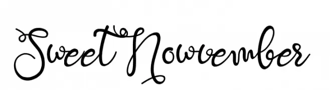 Sweet Nowvember  font caratteri gratis
