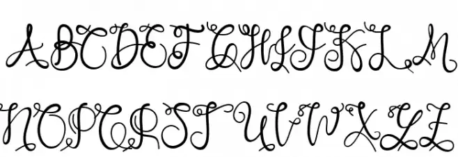 Sweet Nowvember Fonte MAIÚSCULAS