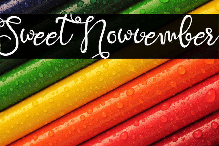Sweet Nowvember Example 2