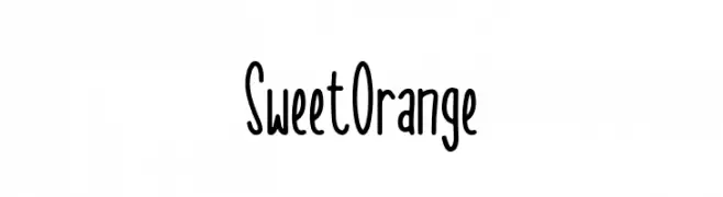 Sweet Orange  les polices de caractères gratuit tlcharger