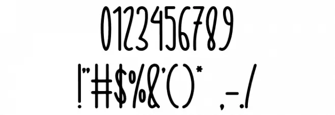 Sweet Orange Font OTHER CHARS