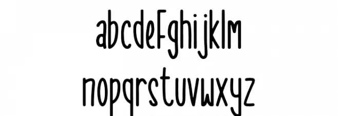 Sweet Orange خط أحرف صغيرة