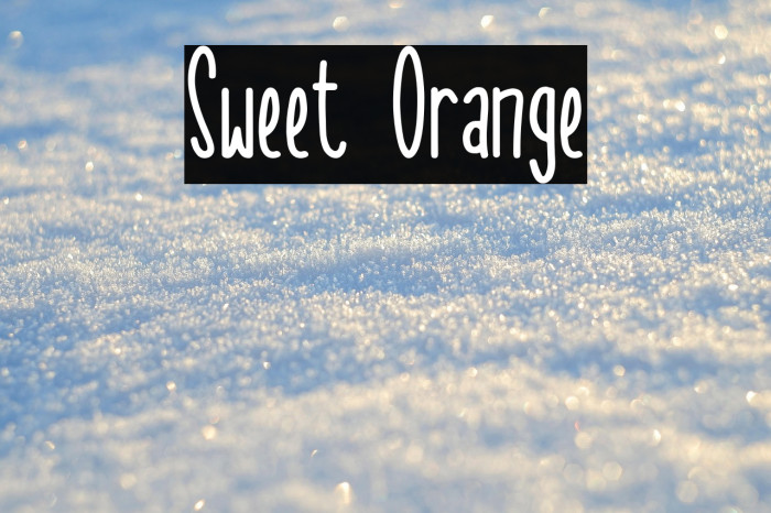Sweet Orange Example 1