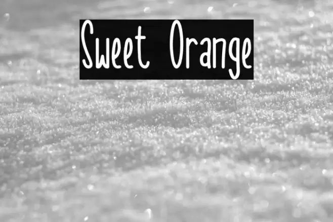 Sweet Orange Font examples