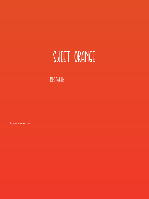 Sweet Orange Poster