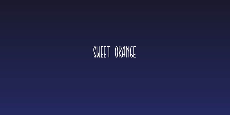 Sweet Orange Social Header