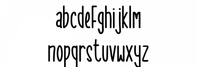 Sweet Orange फ़ॉन्ट लोअरकेस