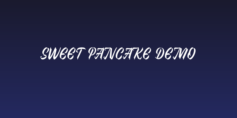 Sweet Pancake DEMO Social Header