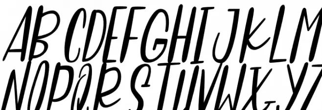 Sweet Panda Italic Schriftart Groß