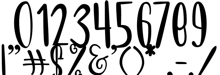 Sweet Panda Font OTHER CHARS